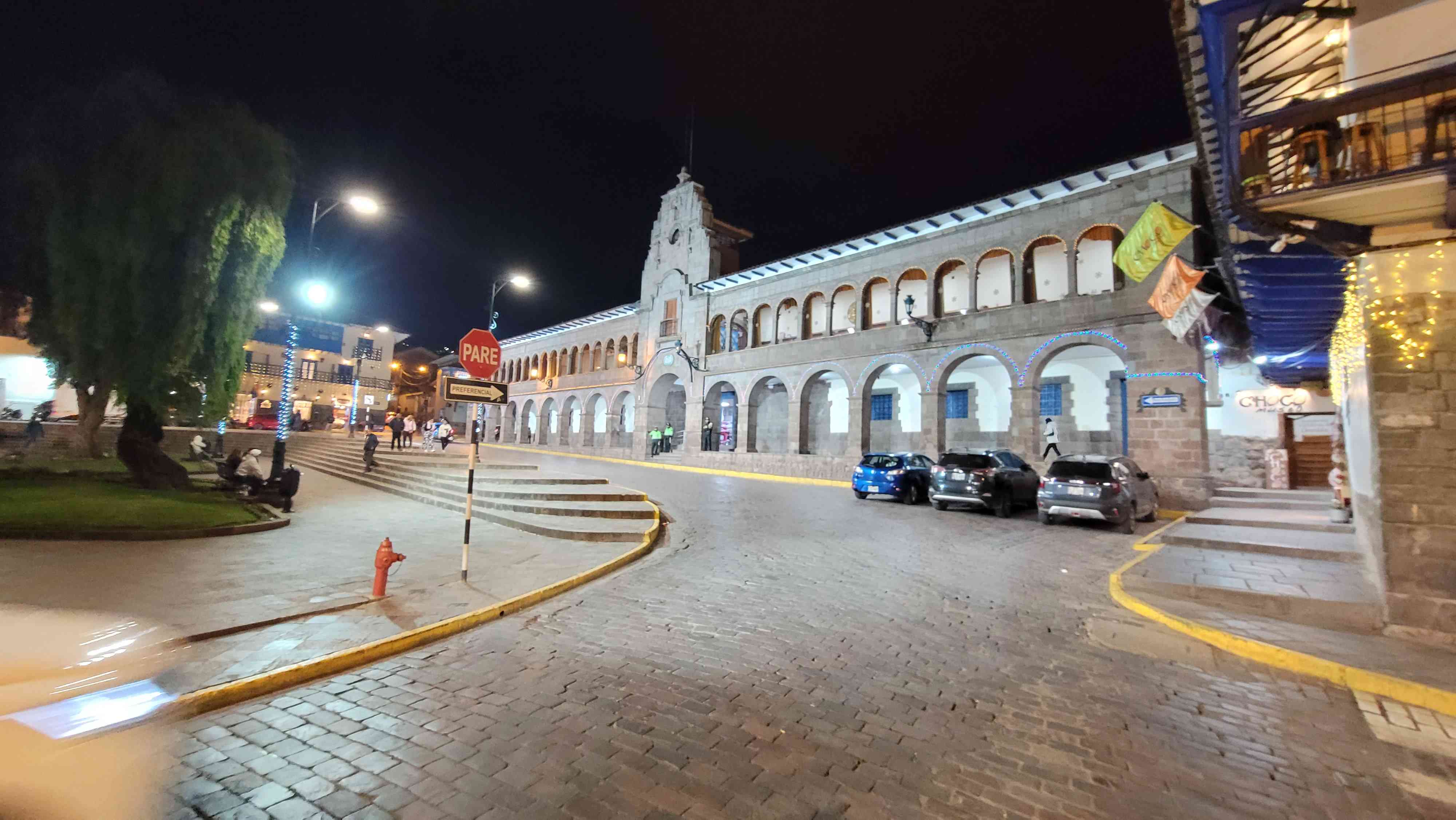 Plaza Mayor de Cusco at the night