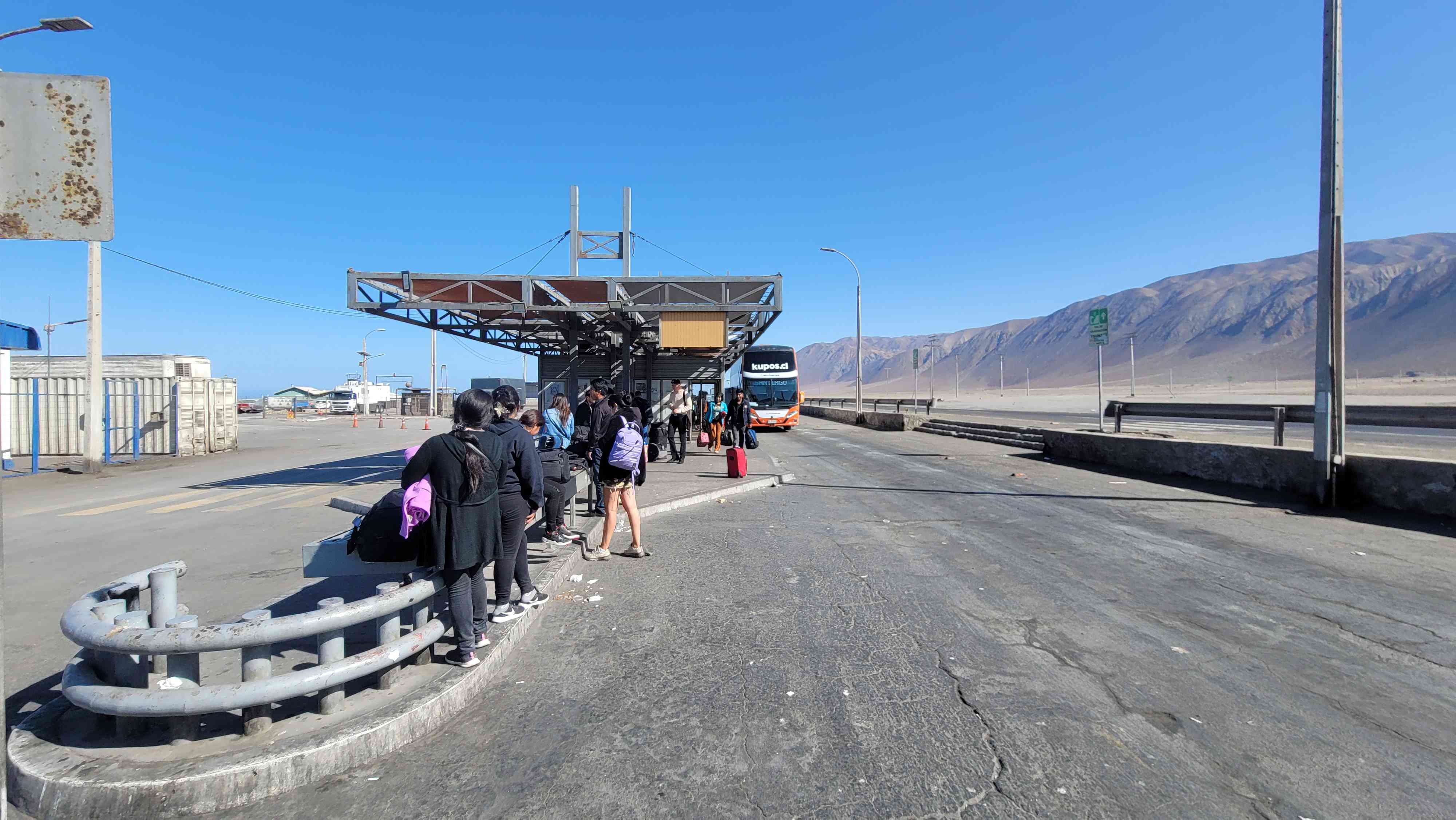 Iquique to Antofagasta check points in Chile